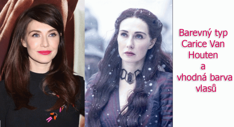 Barevný typ Carice Van Houten a barvení vlasů